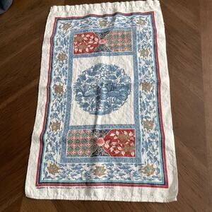 Vintage Smithsonian Institution Tea Towel Imani Porcelain Design Souvenir